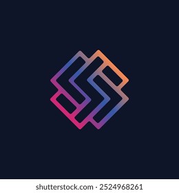 HEXAGONAL MAZE LOGO DESIGN ILLUSTRATION