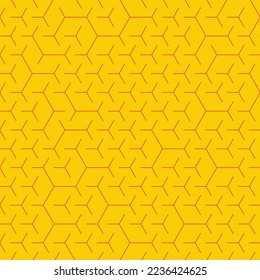  Hexagonal Maze pattern abstract illustration