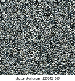  Hexagonal Maze pattern abstract illustration