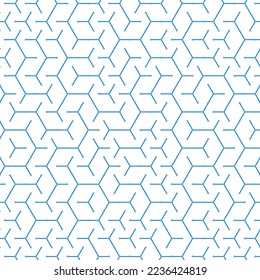  Hexagonal Maze pattern abstract illustration