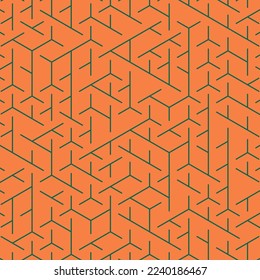  Hexagonal Maze pattern abstract illustration