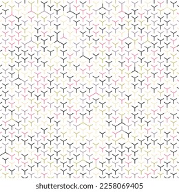  Hexagonal Maze pattern abstract illustration