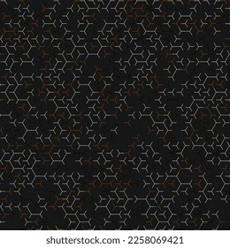  Ilustración abstracta del patrón Hexagonal Maze