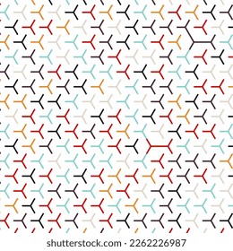  Hexagonal Maze pattern abstract illustration