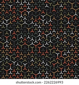  Hexagonal Maze pattern abstract illustration