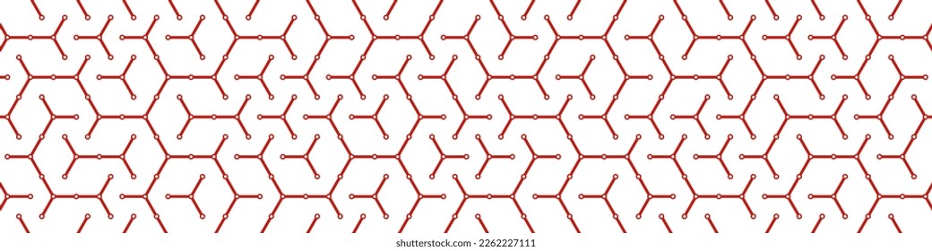  Hexagonal Maze pattern abstract illustration