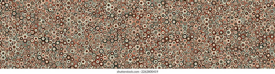  Hexagonal Maze pattern abstract illustration