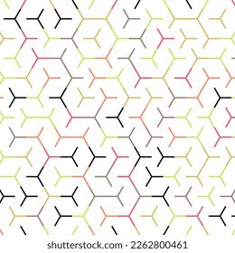  Hexagonal Maze pattern abstract illustration