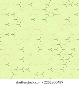  Hexagonal Maze pattern abstract illustration