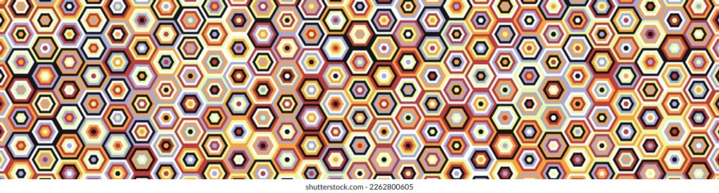  Hexagonal Maze pattern abstract illustration