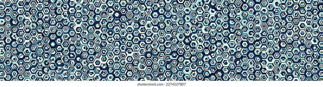  Ilustración abstracta del patrón Hexagonal Maze