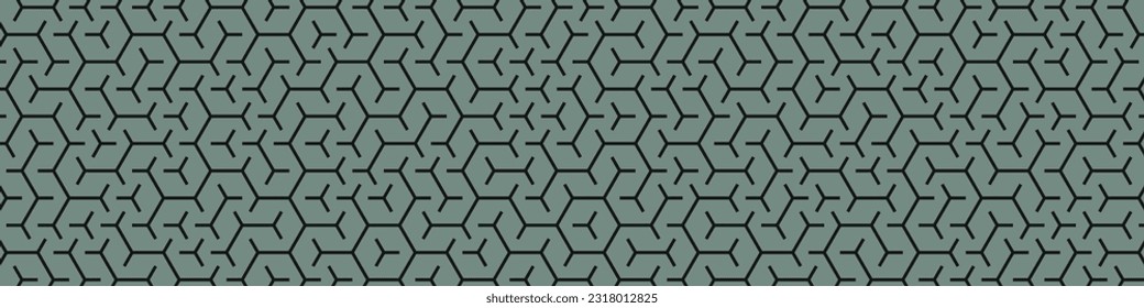  Hexagonal Maze pattern abstract illustration