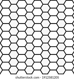 Líneas hexagonales modernas sobre fondo blanco, icono vector