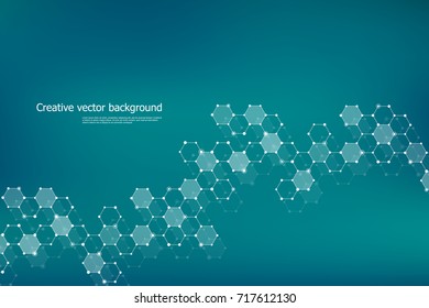 Hexagonal molecule vector