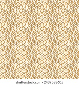 Hexagonal monochrome seamless pattern. Retro geometric endless pattern. Modern stylish texture. Monochrome geometric pattern. The grille with hexagonal tiles.