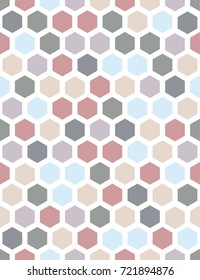 Hexagonal multicolored light seamless vector pattern