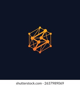 Hexagonal network interconnected luminous nodes