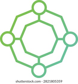 Hexagonal Node Mesh and Interlinked Topology Web Structure