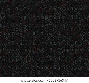 Hexagonal pattern background. Multicolored geometric elements of varied size. Stacked hexagons mosaic pattern. Regular hexagon shapes. Tileable design. Seamless vector illustration.