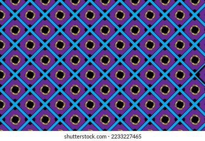 The hexagonal pattern has contrasting blue lines. It can be used to print clothes, bedding patterns, curtains, carpet patterns.