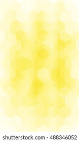 hexagonal pattern. illusion. gold color gradient background. vector. for design, banner, presentation