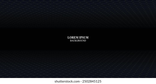 Hexagonal perspective background. Pattern for ads, poster, banner of books.