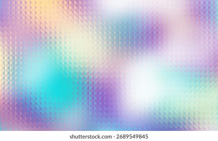 Hexagonal polygonal abstract background. Colorful triangle gradient design. Low poly triangles shape banner. Vector illustration.