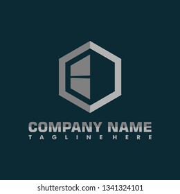 hexagonal real estate architecture logo