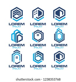 Hexagonal Real Estate Logo