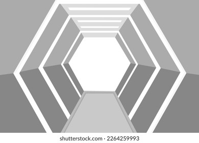 The hexagonal room image can be used as a background.