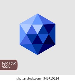 Hexagonal-Saphir-Symbol