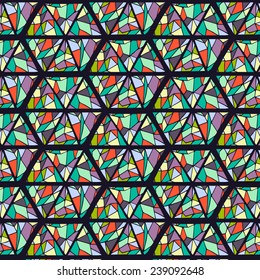 Hexagonal seamless pattern.