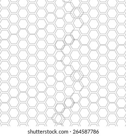 Hexagonal seamless pattern. Repeating geometric background with overlapped hexagons