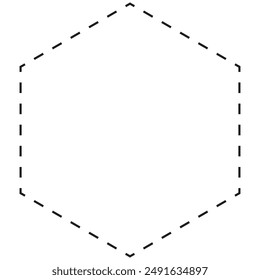 Forma hexagonal en el estudio de la geometría, la forma geométrica del prisma