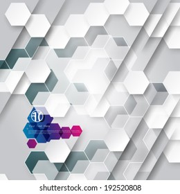 Hexagonal Shapes Background