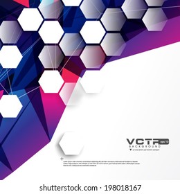 Hexagonal Shapes Digital Background