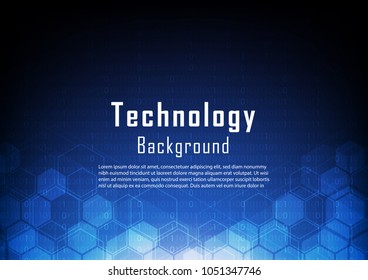 Hexagonal solids with circuit line, Technology abstract and engineering concept, Vector illustration background, Backdrop, wallpaper, template.