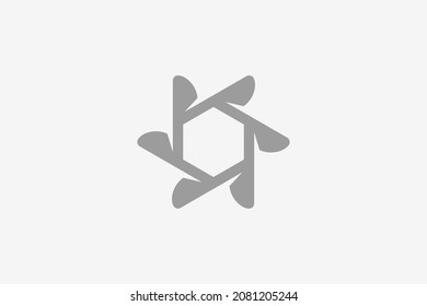 Hexagonal stylish unique logo design