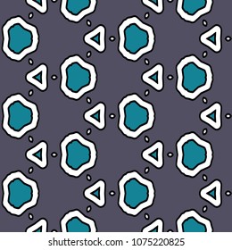 Hexagonal symmetry vector ornaments. Geometric pattern for ceramic tile, surface design, textiles, printing, wallpaper.The endless texture with abstract stars.