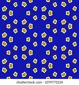 Hexagonal symmetry vector ornaments. Geometric pattern for ceramic tile, surface design, textiles, printing, wallpaper.The endless texture with abstract stars.