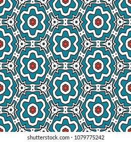 Hexagonal symmetry vector ornaments. Geometric pattern for ceramic tile, surface design, textiles, printing, wallpaper.The endless texture with abstract stars.