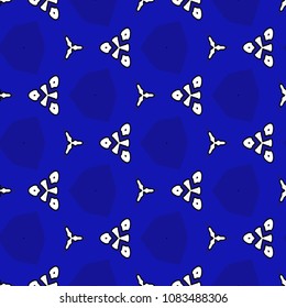 Hexagonal symmetry vector ornaments. Geometric pattern for ceramic tile, surface design, textiles, printing, wallpaper.The endless texture with abstract stars.