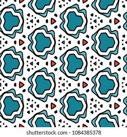 Hexagonal symmetry vector ornaments. Geometric pattern for ceramic tile, surface design, textiles, printing, wallpaper.The endless texture with abstract stars.