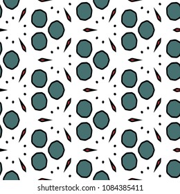 Hexagonal symmetry vector ornaments. Geometric pattern for ceramic tile, surface design, textiles, printing, wallpaper.The endless texture with abstract stars.