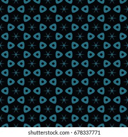 Hexagonal symmetry vector ornaments. Geometric pattern for ceramic tile, surface design, textiles, printing, wallpaper.The endless texture with abstract stars.