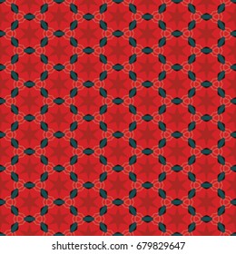 Hexagonal symmetry vector ornaments. Geometric pattern for ceramic tile, surface design, textiles, printing, wallpaper.The endless texture with abstract stars.