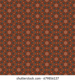 Hexagonal symmetry vector ornaments. Geometric pattern for ceramic tile, surface design, textiles, printing, wallpaper.The endless texture with abstract stars.