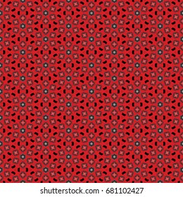 Hexagonal symmetry vector ornaments. Geometric pattern for ceramic tile, surface design, textiles, printing, wallpaper.The endless texture with abstract stars.