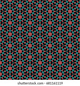 Hexagonal symmetry vector ornaments. Geometric pattern for ceramic tile, surface design, textiles, printing, wallpaper.The endless texture with abstract stars.