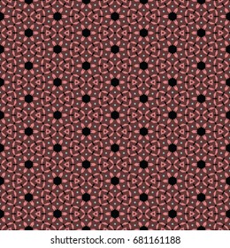Hexagonal symmetry vector ornaments. Geometric pattern for ceramic tile, surface design, textiles, printing, wallpaper.The endless texture with abstract stars.
